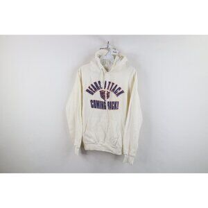 Vtg 70s 80s Womens Medium Bears Attack Chicago Bears Football Hoodie Sweatshirt